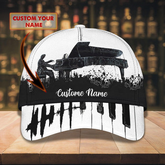 Custom Classic Cap - Personalized Pianoist Cap - Thegiftio UK