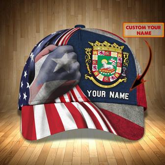 Custom Classic Cap - Personalized Puerto Rico Cap - Thegiftio UK