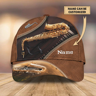Custom Classic Cap - Personalized Saxophone Design - Thegiftio UK