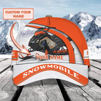 Custom Classic Cap - Personalized Snowmobile Name Hat - Thegiftio UK