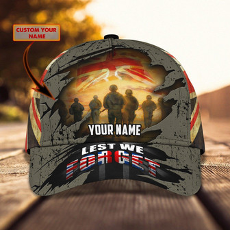 Custom Classic Cap - Personalized Uk Veteran Name Cap - Thegiftio