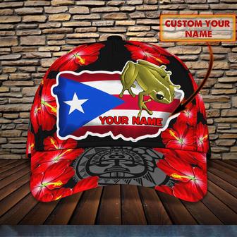 Custom Classic Cap With Personalized Name - Puerto Rico - Thegiftio UK