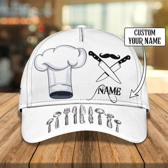 Custom Classic Chef Cap - Personalized Name Option - Thegiftio UK