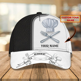 Custom Classic Chef Cap - Personalized Name - Qa - Thegiftio UK