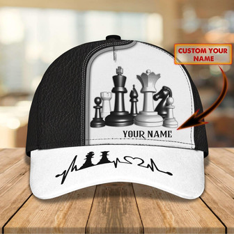 Custom Classic Chess Cap - Personalized Gift - Thegiftio UK
