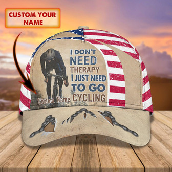 Custom Classic Cycling Cap - Personalized Name - Gift For Cyclists - Thegiftio UK