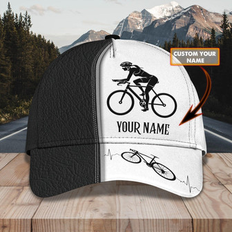 Custom Classic Cycling Cap - Personalized Name Option - Thegiftio UK