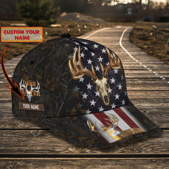 Custom Classic Deer Hunter Cap - Personalized Name - Perfect Gift For Outdoor Enthusiasts - Thegiftio