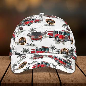 Custom Classic Firefighter Cap - Personalized Hat For Firefighters - Thegiftio UK