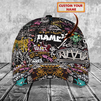 Custom Classic Graffiti Art Cap - Personalized Name Cap - Thegiftio UK
