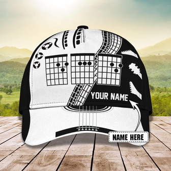 Custom Classic Guitar Cap - Personalized Design Option - Thegiftio