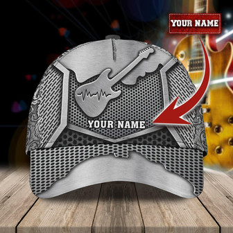 Custom Classic Guitar Cap - Personalized Name Option - Thegiftio