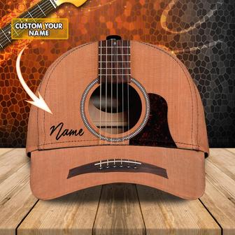 Custom Classic Guitar Cap - Personalized Name - Perfect Gift For Guitar Enthusiasts - Thegiftio UK