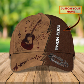 Custom Classic Guitar Name Cap - Personalized - Thegiftio