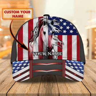 Custom Classic Horse Name Cap - Personalized Gift - Thegiftio UK