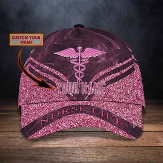 Custom Classic Nurse Cap - Personalized Name - Thegiftio UK