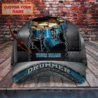 Custom Classic Personalized Name Cap - Drum - Thegiftio UK