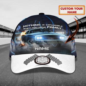 Custom Classic Personalized Name Cap - Racing Family Hh - Thegiftio UK