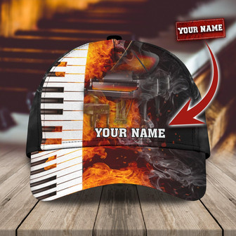 Custom Classic Piano Personalized Cap - Thegiftio UK