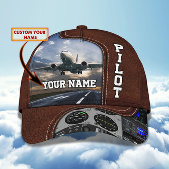 Custom Classic Pilot Cap - Personalized Name - Thegiftio UK