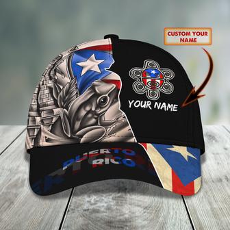 Custom Classic Puerto Rico Name Cap - Personalized Gift - Thegiftio UK
