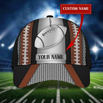 Custom Classic Rugby Ball Cap - Personalized Name - Pt - Thegiftio