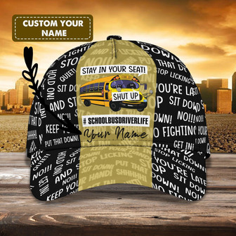 Custom Classic Schoolbus Driver Cap - Thegiftio UK