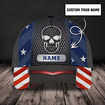 Custom Classic Skull Cap - Personalized Name - Thegiftio UK