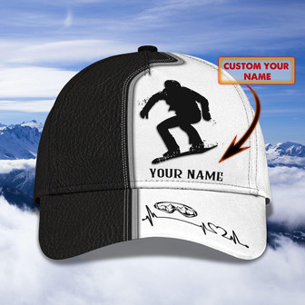 Custom Classic Snowboarding Cap - Personalized Name Option - Thegiftio UK