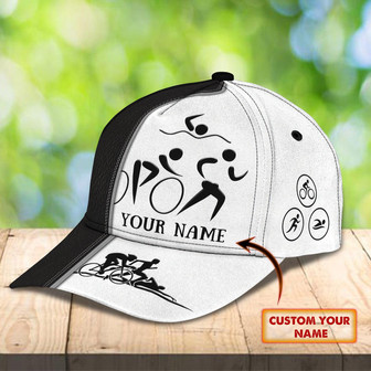 Custom Classic Triathlon Cap - Personalized Gift Option - Thegiftio UK