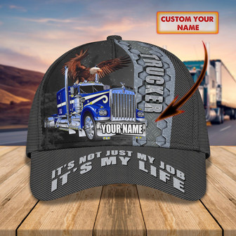 Custom Classic Trucker Cap - Personalized Name Cap - Thegiftio UK