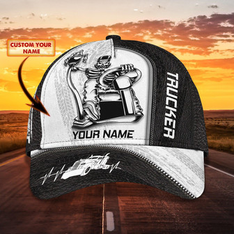 Custom Classic Trucker Cap - Personalized Name Option - Thegiftio UK