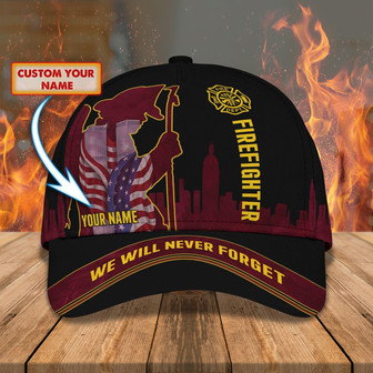 Custom Firefighter Personalized Classic Cap - Thegiftio UK