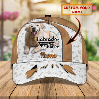 Custom Labrador Personalized Classic Cap - Thegiftio UK