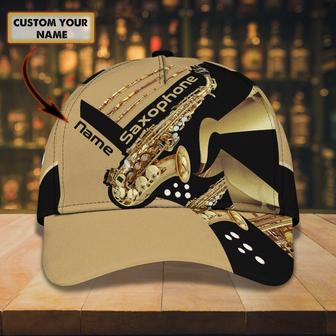 Custom Name Saxophone Classic Cap - Personalized Hat Gift for Saxophone Player - Thegiftio UK