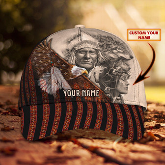 Custom Native American Personalized Name Cap - Thegiftio UK