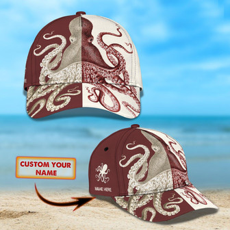Custom Octopus Personalized Cap - Thegiftio UK