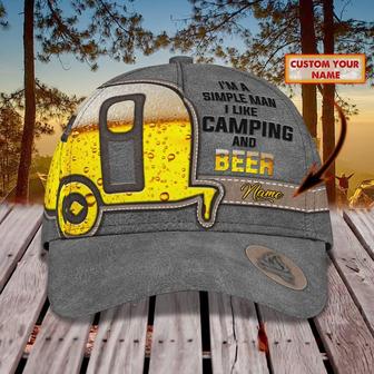 Custom Personalized Camping And Beer Cap - Thegiftio UK