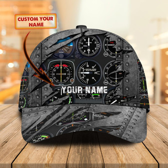 Custom Pilot Cap - Personalized Name - Thegiftio UK