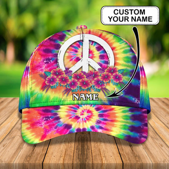 Custom Tie Dye Cap - Personalized Name - Classic Style - Thegiftio UK