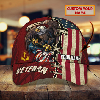 Customizable Classic Cap: Personalized Veteran Gift - Thegiftio