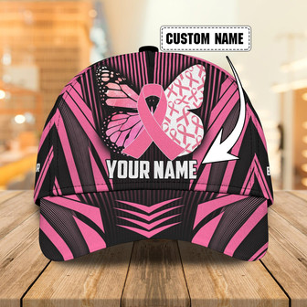 Personalized Breast Cancer Awareness Cap - Custom Classic Style - Thegiftio UK