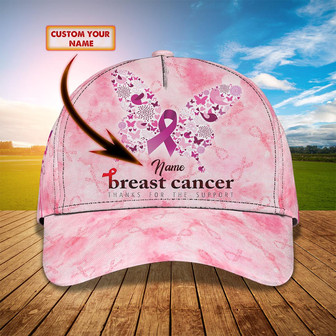Personalized Custom Classic Cap For Breast Cancer Awareness - Perfect Gift Option - Thegiftio UK