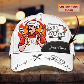 Personalized Custom Classic Cap For Grill Masters - Chef'S Name Cap - Thegiftio UK