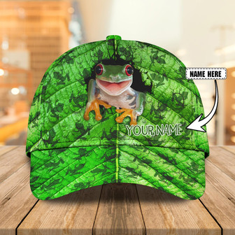 Personalized Custom Classic Cap - Frog Design - Thegiftio UK