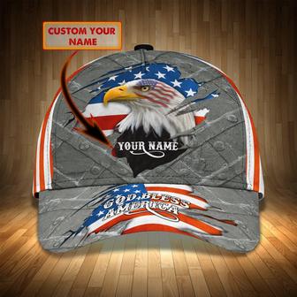 Personalized Custom Classic Cap - God Bless America - Thegiftio UK