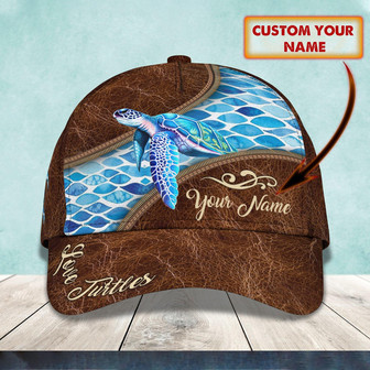 Personalized Custom Classic Cap - Love Turtles - Thegiftio UK