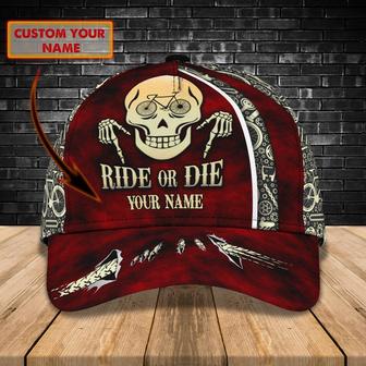 Personalized Custom Classic Cap - Personalized Name Cap - Ride Or Die - Perfect Gift - Thegiftio UK