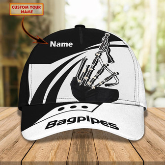 Personalized Name Cap - Custom Classic Bagpipes Cap - Thegiftio UK