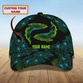 Custom Classic Cap - Personalized Name - Hawaii Design - Thegiftio UK